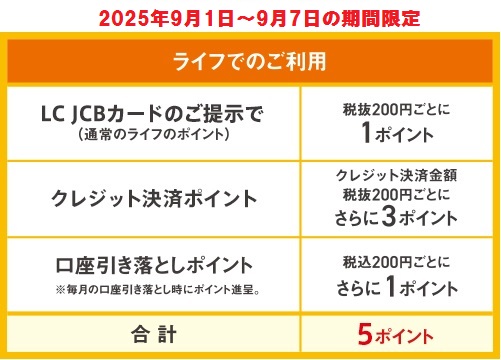 ライフでのご利用