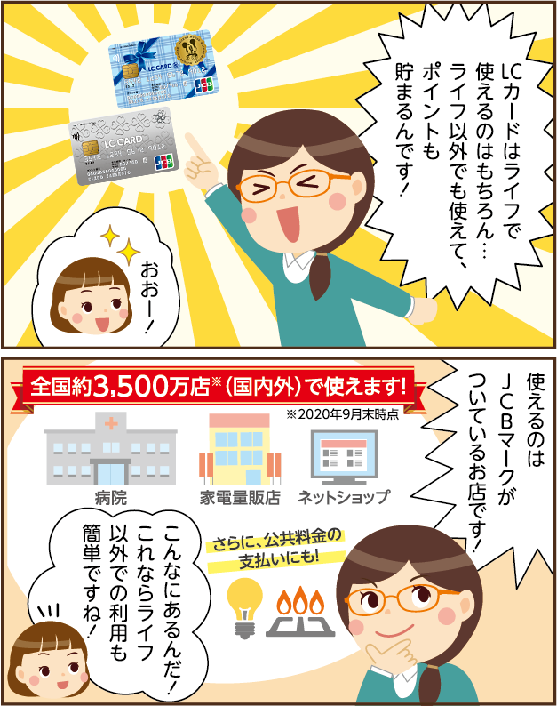 全国約3,500万店※(国内外)で使えます!